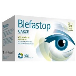NTC Blefastop Garze Oculari in Cotone Pie Rx 28 Pezzi