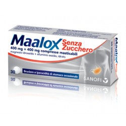 Sanofi Maalox Antiacido 30 Compresse Masticabili Senza Zucchero