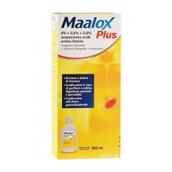 Sanofi Maalox Plus Sospensione Limone 4% + 3,5% + 0,5%