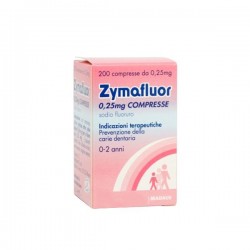 Zymafluor 0,25 mg Prevenzione Carie 0-2 anni 200 Compresse 