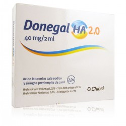 Chiesi Farmaceutici Donegal Ha 2.0 3 Siringhe 40 mg 2 ml Liquido Sinoviale