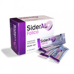 Pharmanutra SiderAL Folico 30 mg 20 Stick Integratore di Ferro 