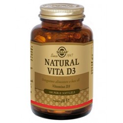 Solgar Natural Vita D3 100 Perle Integratore di Vitamina D