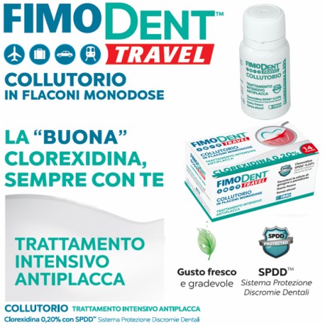Fimodent Travel Collutorio Clorexidina 0,20% 14 Flaconcini da 10 ml