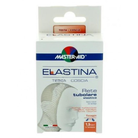 Rete tubolare elastica ipoallergenica Master-aid Elastina testa/coscia 1,5m. in tensione calibro 6cm.