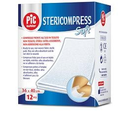 Pikdare Pic Stericompress Soft compresse in tessuto non tessuto sterili 18x40 cm