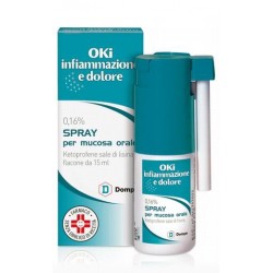 Dompe' Oki Infiammazione e Dolore Spray Mucosa Soluzione Orale 15 ml 0,16%
