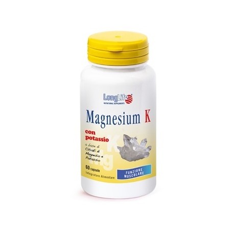 Longlife Magnesium K Integratore Magnesio Potassio 60 Capsule