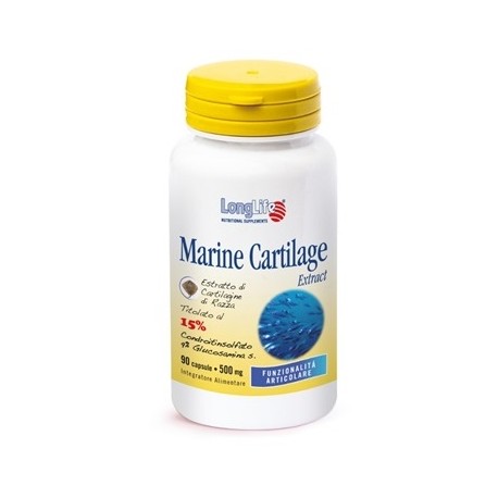 Longlife Marine Cartilage Extract integratore alimentare utile per vegani e vegetariani 90 capsule