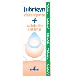 Uniderm Lubrigyn Cofanetto Detergente 200 ml + 15 Salviettine