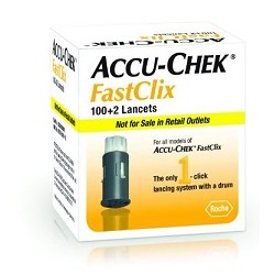 Accu-chek Fastclix Lancette Pungidito 100 + 2 lancette