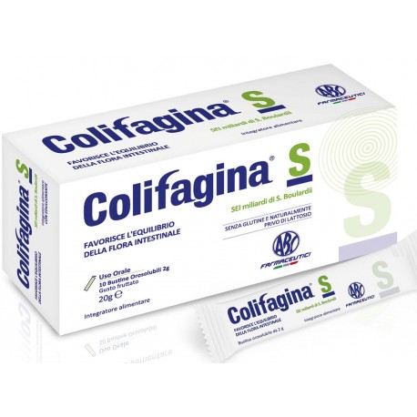 Abc Farmaceutici Colifagina S 10 Bustine per Alterazione Flora Batterica 