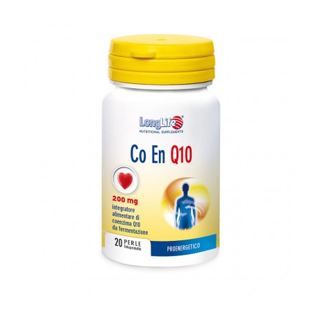 Longlife Co En Q10 200 mg 20 Perle Integratore Antiossidante
