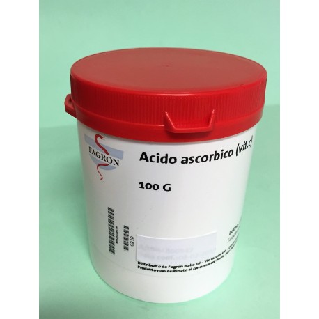 Fagron Italia Acido Ascorbico Integratore di Vitamina C 100 g