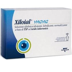 Polifarma Xiloial Soluzione oftalmica idratante lubrificante 20 minicontenitori da 0,5ml