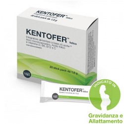 S&R Farmaceutici Kentofer Folico 20 Bustine Integratore di Vitamine e Ferro 