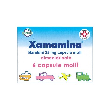 Xamamina Bambini Antinausea 25 mg 6 Capsule Molli