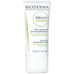Bioderma Sébium Sensitive trattamento lenitivo per pelle a tendenza acneica 30 ml