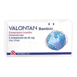 Recordati Valontan Bambini 4 Compresse Rivestite 25 mg