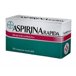Bayer Aspirina Rapida 500 mg Analgesico 10 Compresse Masticabili 