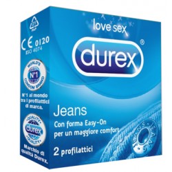 Durex Jeans 2 pezzi Preservativi lubrificanti
