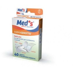 Farmac-Zabban Cerotto Meds Strips Delicato Tessuto Non Tessuto 40 Pezzi