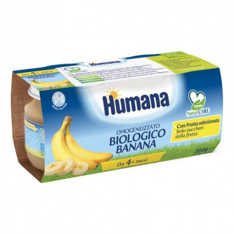 Humana Italia Omogeneizzato Banana Biologico 2 X 100 G