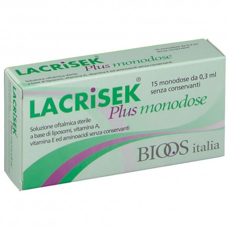 Bioos Italia Soluzione Oftalmica Lacrisek Plus 15 Monodose 0,3 Ml