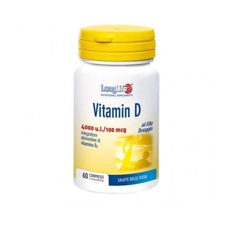Longlife Vitamin D 4000 u.i. 60 compresse integratore per le ossa 