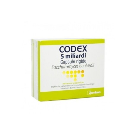 Zambon Codex 12 capsule 5 miliardi 250 mg farmaco per la diarrea 