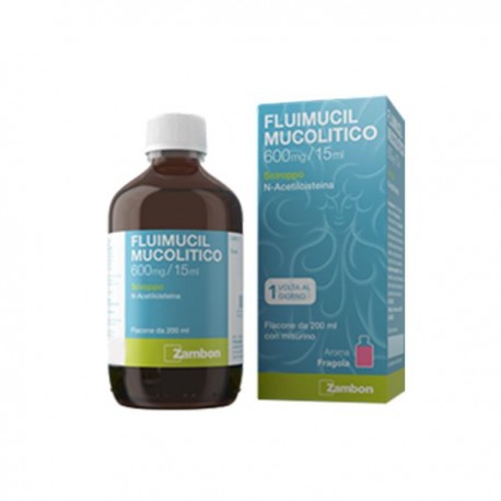 Zambon Fluimucil Mucolitico 600 mg/15 ml sciroppo fluidificante
