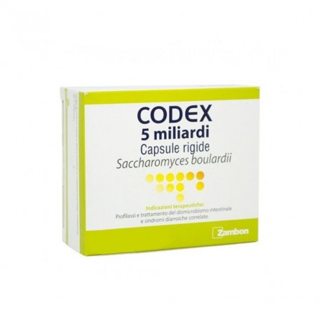 Zambon Codex 30 capsule 5 miliardi 250 mg farmaco per la diarrea 