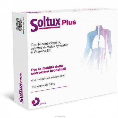 Difass Soltux Plus 14 bustine per tosse grassa