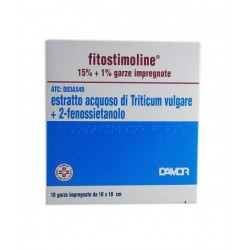 Farmaceutici Damor Fitostimoline 15% 10 Garze Impregnate Cicatrizzanti 