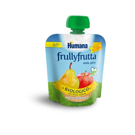 Humana Frullyfrutta con Mela Pera 6 Mesi+  90 g 