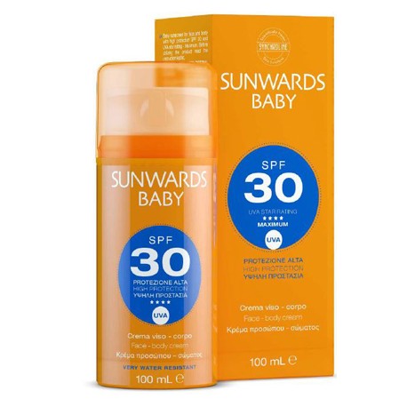 Sunwards Baby face & body cream SPF30 100ml.