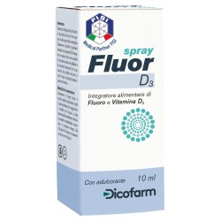 Dicofarm Fluord3 spray integratore per ossa e denti 10 ml