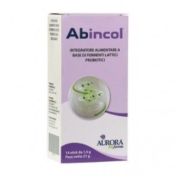 Aurora Biofarma Abincol integratore di fermenti lattici 14 stick orosolubili