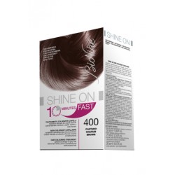  BioNike Shine On Tinta per Capelli Castano 400 - 60 ml + Tubo 60 ml
