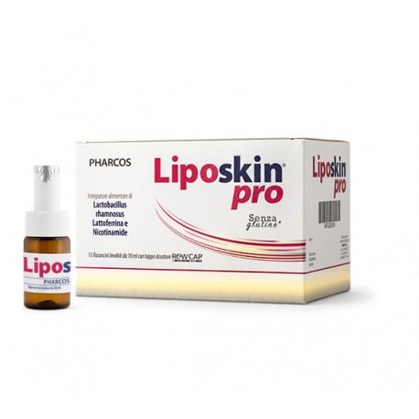 Biodue Liposkin Pro integratore per acne 15 flaconcini 