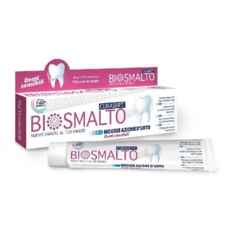 Curaden Curasept Biosmalto mousse azione d'urto denti sensibili 50 ml 