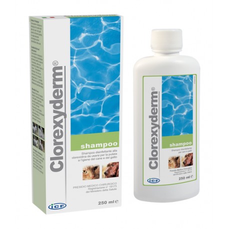 I. C. F. Ind. Chimica Fine - Clorexyderm Shampoo Per Il Pelo Di Cane E Gatto 250 Ml