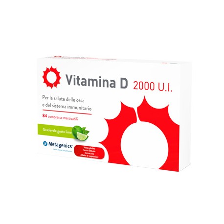 Vitamina D 2000 UI Integratore Ossa e Difese Immunitarie 84 compresse