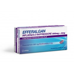 Efferalgan Influenza e Raffreddore 16compresse rivestite 500mg. + 4mg.