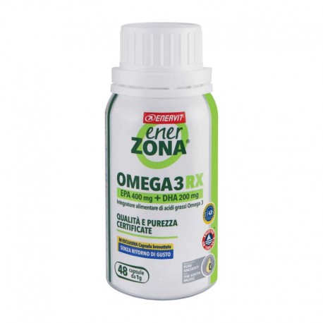 Enervit Enerzona Omega3RX Integratore per il colesterolo 48 capsule