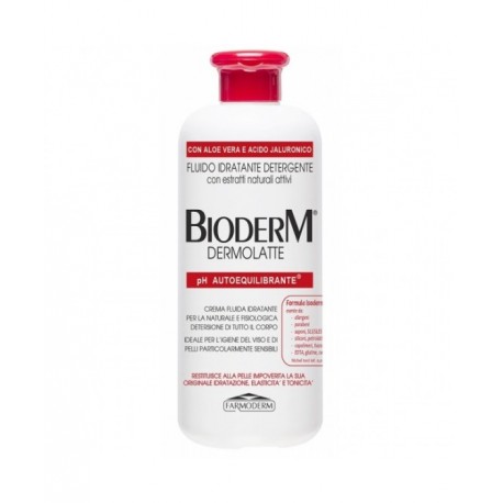Farmoderm Bioderm Dermolatte Crema Fluida per la pelle sensibile 500 ml