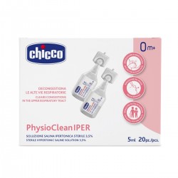 Chicco PhysioCleanIPER Soluzione salina per le vie respiratorie 20 fiale da 5 ml
