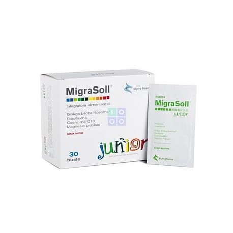 Migrasoll Junior Integratore per funzioni cognitive per bambini 30 bustine x 5,5 g