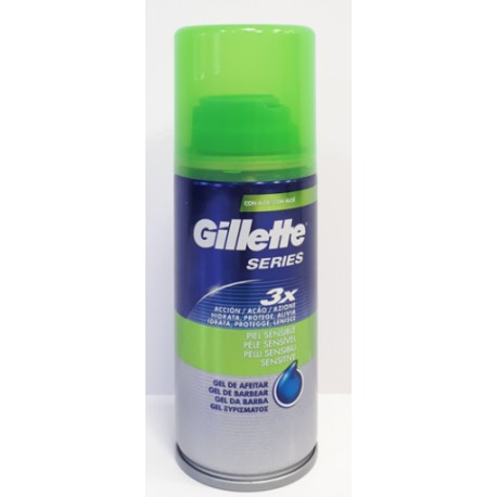 Gilette Series gel spray barba pelli sensibili 75ml.