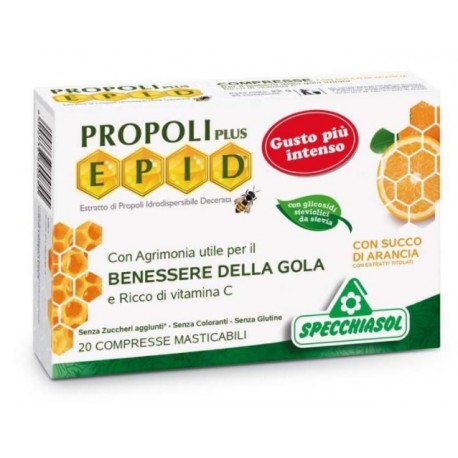Specchiasol Epid Propoli Plus Integratore per la Gola 20 Compresse